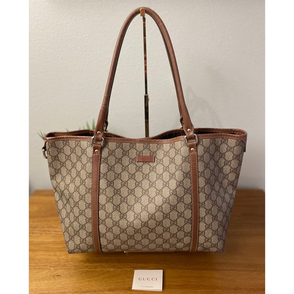 Gucci Handbags - GUCCI Supreme Canvas JOY Large GG Tote Bag 💯 AUTHENTIC